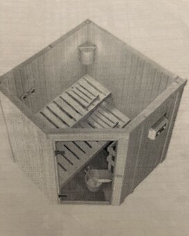 Finská sauna 160x160cm198v - 2