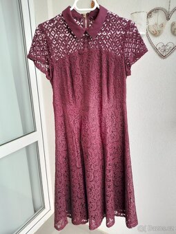 Krásné krajkové šaty s límečkem Dorothy Perkins vel. 40 - 2