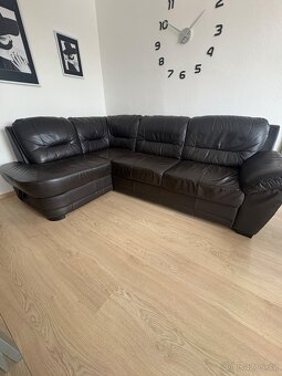 Kožená rohová sedačka - 2