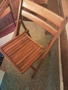 Skládací židle dřevěná - 2