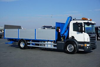 Scania P250 4x2 - valník s hydraulickou rukou Palfinger - 2