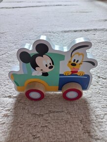 Mickey mouse dřevěné auticko - 2