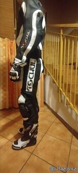 Motokombinéza tschul s rukavicemi a boty rst velikost 42 - 2