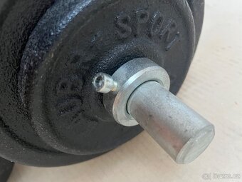 činky jednoručk 2x 15kg - 2