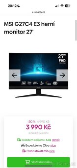 MSI G27C4 E3 180Hz - 2