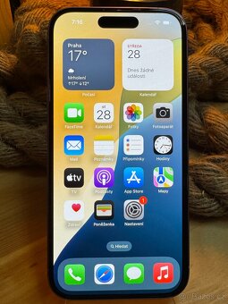 Růžový Apple iPhone 16, 128 GB, 100% bat., záruka do 1/2026 - 2