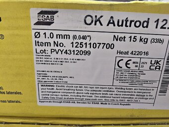Svářecí drát ESAB 1.0mm 15kg - 2