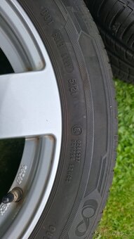 Prodám 4 x Al kola DEZENT pneu Barum a Michelin 61/2 Jx16H2 - 2