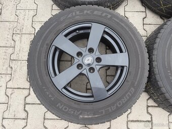 4x al kola 5x114.3 16 + pneu zimní 215/65 R16C - 2