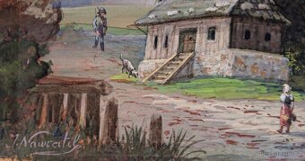 Josef Navrátil - kvaš na papíře - sign.-posudek-Top originál - 2