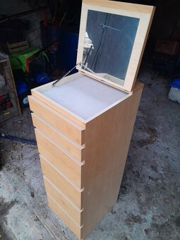 Ikea komoda Malm bříza se zrcadlem - 2