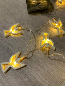 Vánoční osvětlení andělé drevene - 2