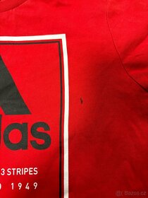 Chlapecké červené triko s krátkým rukávem Adidas, vel. 128 - 2
