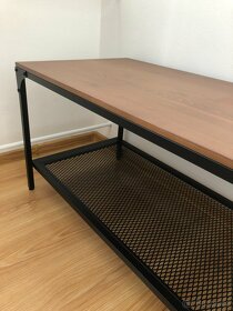 Konferenční stolek dřevo/ocel - 2