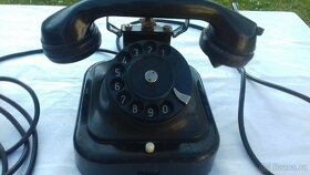 TELEFON BAKELITOVÝ // VÁZY Z BROKOVÉHO SKLA // KOŘENKY RUČNĚ - 2