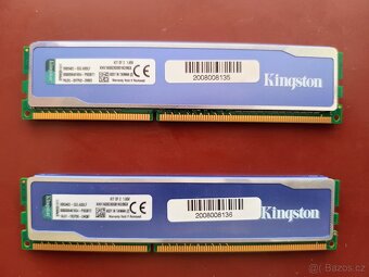 RAM DDR3 Kingston (2x 4GB) 8 GB 1600 MHz do PC, chladič - 2