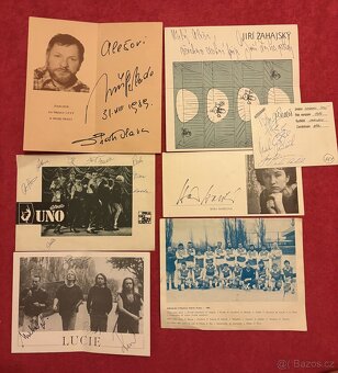 Autogramy - karty a dopisy R. 1989 - 2