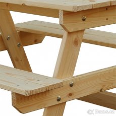 dětský dřevěný zahradní nábytek, piknikový set Mini - 2