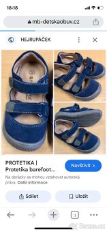 Sandály barefoot , protetické vel 35 - 2