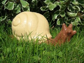 Zahradní dekorace - šnek, šnek velký, umělý kámen - 2