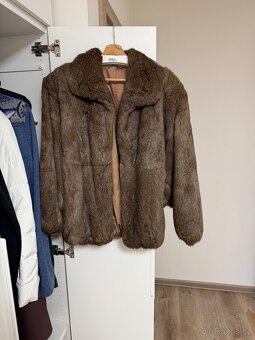 Luxusní pravý kožich z králíka – dovezený z USA (Montana) – - 2