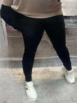 Zateplené legíny nové vel 2XL-3XL měřte - 2