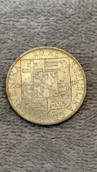 Stříbrná mince 20 Kčs 1937 T. G. Masaryk (Ag 700/1000, 12 g, - 2