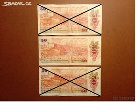 Bankovky 50 Kčs 1987 - 2