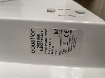 Radiátor WINNER 2000, 230 V - 50 Hz, 2000 W - 2