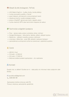 Virtuální asistentka – Celá ČR / online - 2