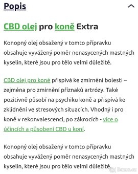 CBD olej pro koně extra - 2