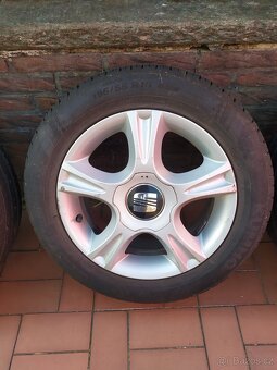 Alu kola 15 " orig Seat+ letní pneu - - 2