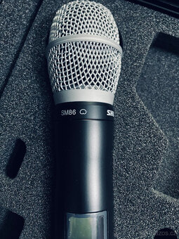 SHURE UR4D -R9-790-865MHz + 2 X UR2 s 2 X kapslí SM86 (jako - 2