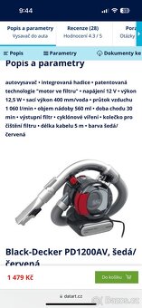 Autovysavac Black Decker PD 1200 AV - 2