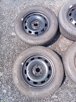 Sada kol 5x100 vč. zim. pneu Barum 195/65 R 15 - 2