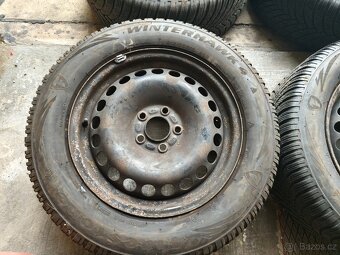 16" 5x108 zimní komplet Ford + pneu 215/60R16 7mm - 2