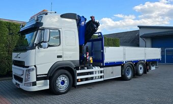 Volvo FM500 - 6x2 - Valník + HR-HMF 3220 – EURO 6 - 2