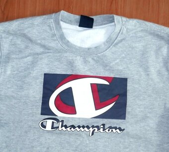 Šedá mikina, vel. XL, zn. Champion - 2