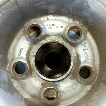 16" plechová kola – 5x112 – VOLKSWAGEN (Sharan, Tiguan, Gal - 2