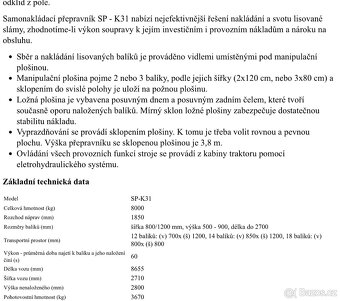 2x Přívěs samonakládací SMS Rokycany SP-K 31 - 2