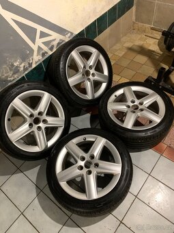 Alu kola AUDI R17 5X112 LETNÍ PNEU 225/45 R17 100% Vzorku - 2