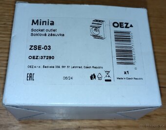 OEZ zásuvka na DIN lištu Zse-03 - 2