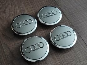 Audi stredové kryty 69mm Grafit chróm - 2