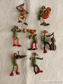 Panáčci- dřevěné korálky - 2