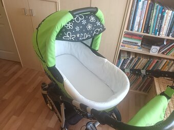 Kočarek Babylux Largo Flowers trojkombinace - 2