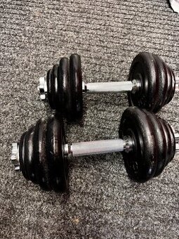Set jednoručních nakládacích činek 2x15 kg - 2