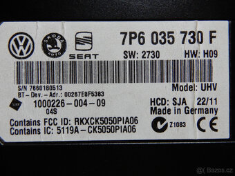 Bluetooth handsfree jednotka 7P6035730F - 2