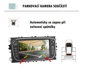 2DIN Autorádio Ford Mondeo Kuga S-Max Galaxy rádio Ford GPS - 2