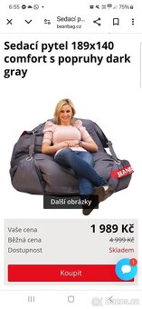 Sedací velký pytel BeanBag - 2