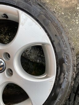 Alu disky + pneu 4ks Vw golf gti 7,5x17h2 et 51 - 2